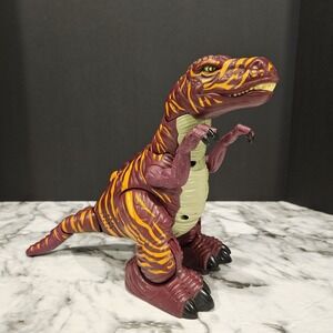 Mattel Imaginext Walking Talking T-Rex Dinosaur Purple 2006 K6687 Tested Working